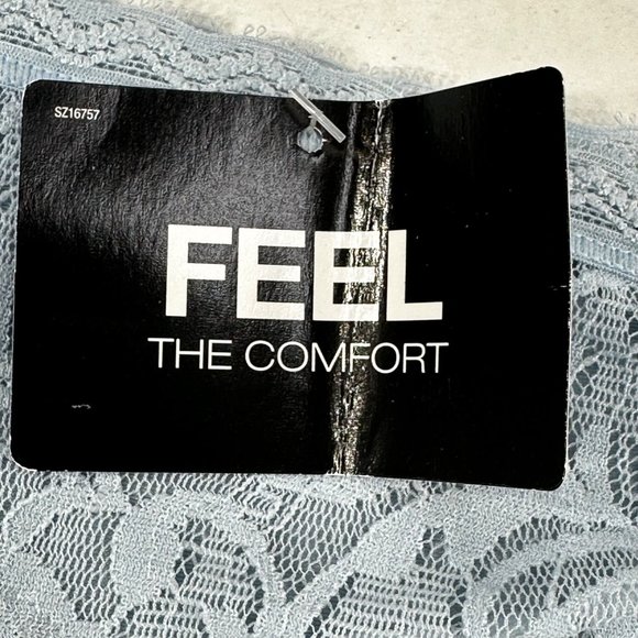 Maidenform Women's Size XL 8 Panty Hipster Cheeky Lace Comfort Devotion Blue New - Picture 6 of 9